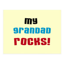 My Grandad Rocks T-shirts and Gifts Post Cards