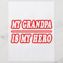 My Grandpa Is My Hero Flyer Design