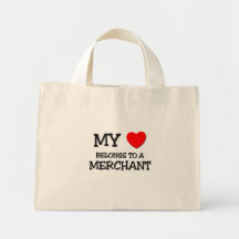 My Heart Belongs To A MERCHANT Bag