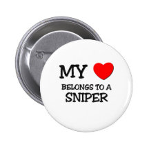 My Heart Belongs To A SNIPER Buttons