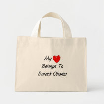 My Heart Belongs To Barack Obama bags