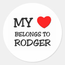 My Heart Belongs to Rodger Stickers