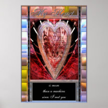 My Heart Customisable Poster