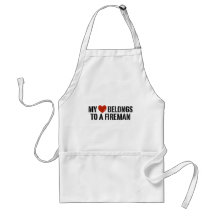 My Heart Fireman Apron