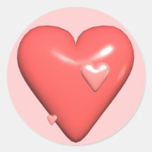 My Heart T-shirts and Gifts Round Stickers