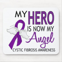 My Hero Is My Angel Cystic Fibrosis Mousepad