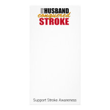 My Husband Conquered Stroke Photo Card