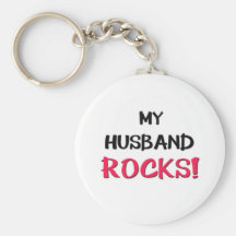 My Husband Rocks Keychains