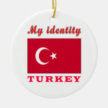 My Identity Turkey Christmas Ornaments