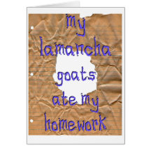 My LaMancha Goats Ate My Homework Cards