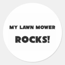 MY Lawn Mower ROCKS! Sticker