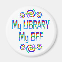 My Library BFF Fridge Magnet