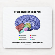 My Life Gotten To Point Consider Brain Transplant Mouse Pad