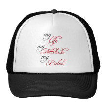 my Life, my Attitude, my Rules Baseballcaps