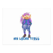 my lucky troll postcards