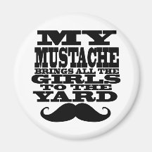 My moustache brings all the girls magnet