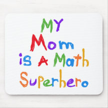 My Mum Math Superhero T-shirts and Gifts Mousepads