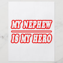 My Nephew Is My Hero Personalized Flyer
