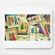 my old sewing patterns mouse pad