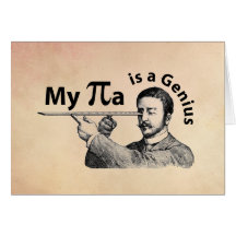 My Pa is a Genius Greeting Cards
