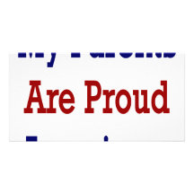 My Parents Are Proud Americans Personalised Photo Card