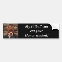 My Pitbull can eat your... Bumper Sticker