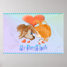 My PonyZ Love Lettered  Print