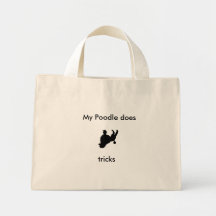 My Poodle does tricks Canvas Bag