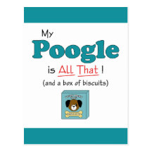 My Poogle is All That! Post Cards
