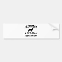 My Siberian Husky Dog Bumper Sticker