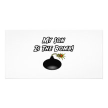 My Son Is The Bomb Personalized Photo Card