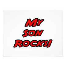 My Son Rocks Personalized Invitation