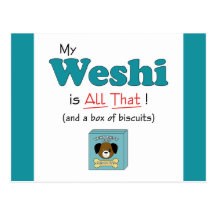 My Weshi is All That! Postcard