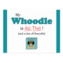 My Whoodle is All That! Postcard