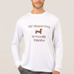 My Wiener Dog is Totally Tubular Long Sleeve Tshirt