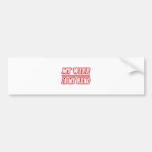 My Wife Is My Hero Bumper Sticker