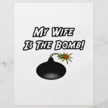 My Wife Is The Bomb Flyer