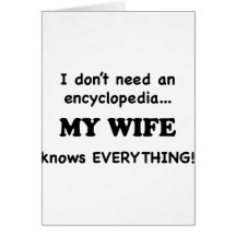 My Wife Knows Everything Card
