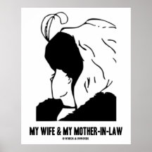 My Wife & My Mother-In-Law (Gestalt Illusion) Print
