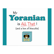My Yoranian is All That! Post Card