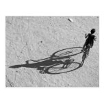Myamar, Bagan, Young boy riding a huge bike and Post Card