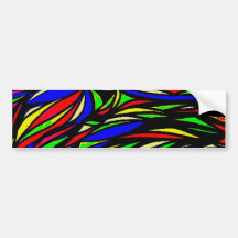 mydigitalcolourful seaweed painting bumper stickers