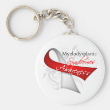 Myelodysplastic  Syndromes Awareness Ribbon Key Chains