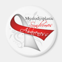 Myelodysplastic  Syndromes Awareness Ribbon Refrigerator Magnet