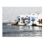 Mykonos, Greece waterfront buildings Postcards