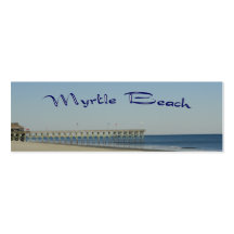 Myrtle Beach Bookmark Business Card Templates