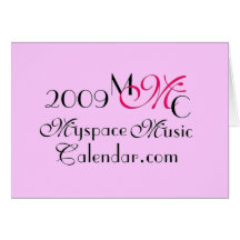 MyspaceMusicCalendar.Com 2009 MMC Promos Card