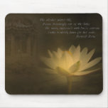 Mysterious Glowing Water Lily in a Chinese Park Mousepad