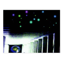 Mystery Galaxy Porch with Distant Sun Postcards