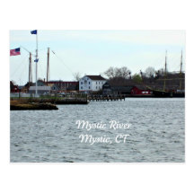 Mystic River, Connecticut Post Card